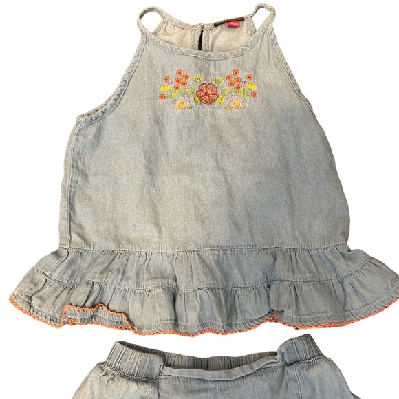 Vince Camuto denim and floral summer set - Picture 2 of 6